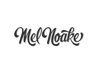 Mel Noake Logotype calligraphy hand lettering lettering logo logotype typography