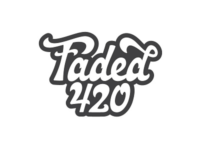 Faded 420 V1 branding hand lettering lettering logo logotype type typography