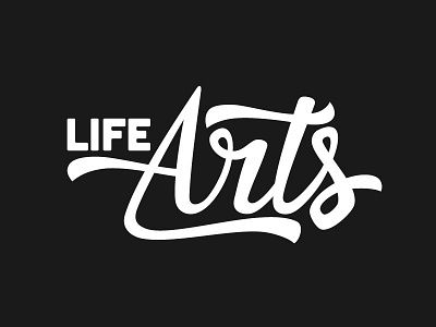 Life Arts Logo branding hand lettering lettering logo logotype type typography