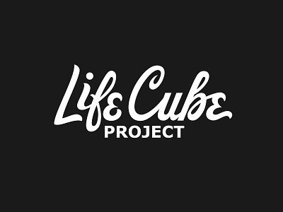 Life Cube Logo branding hand lettering lettering logo logotype type typography