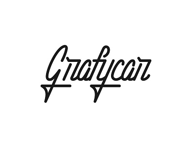 Grafycar Logo V1 branding hand lettering lettering logo logotype type typography