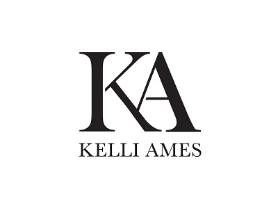 Kelli Ames Logo branding logo logotype monogram word mark wordmark