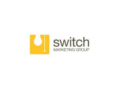 Switch Logo branding identity light bulb logo switch