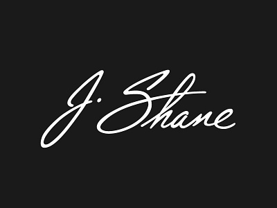J Shane Signature Logo branding calligraphy hand lettering lettering logo signature