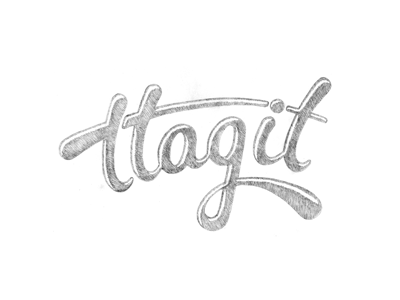 TTAGIT Logo - Sketch #4 brand branding custom type hand drawn hand lettering identity lettering logo logotype type typography wip