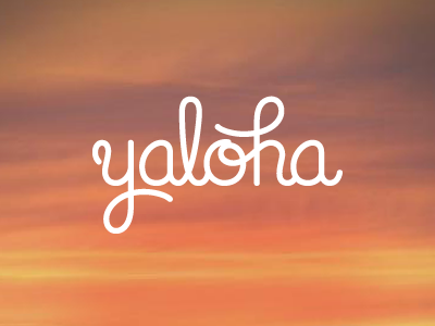 Yaloha Logo - Presentation brand branding custom type hand lettering identity lettering logo logotype type typography