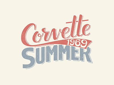 Corvette Summer apparel clothing custom lettering custom type hand drawn hand lettering lettering shirt t shirt tee tshirt type typography