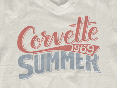 Corvette Summer T-shirt apparel clothing custom lettering custom type hand drawn hand lettering lettering shirt t shirt tee tshirt type typography