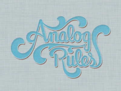 Analog Rules custom lettering custom type hand drawn hand lettered hand lettering lettering type typography
