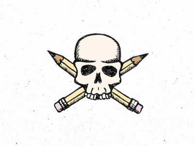 Website Graphic 5 drawing hand drawn icon illustration skull web design