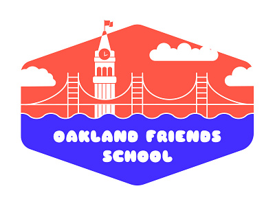 "Oakland Friend School" Logo Concept bay area illustration logo oakland