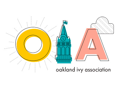 Oakland Ivy Association Logo bay area illustration logo oakland