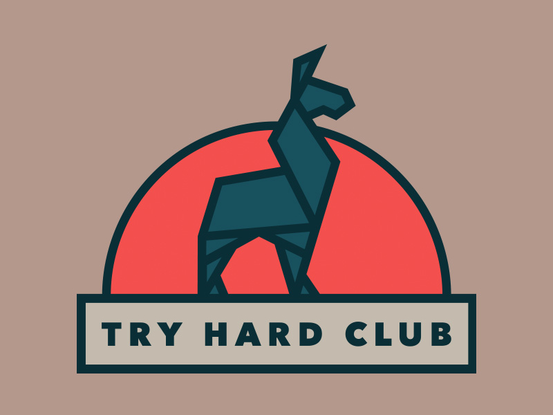 Try Hard Club logo by David Saunders on Dribbble