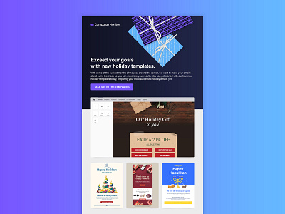 Campaign Monitor holiday templates design email email campaign email design email development email marketing layout responsive template ui ui ux ux