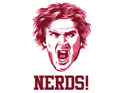 NERDS! design humor illustration movie nerd poster revenge of the nerds