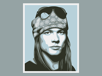 Axl Rose 2 d branding design graphicdesign illustration vector vector illustration vectorart