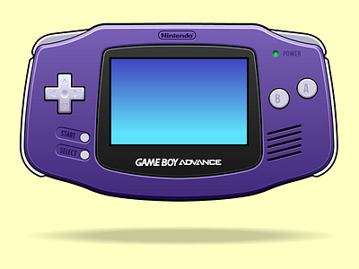 Game Boy Advance 2 d design graphicdesign illustration nintendo vector vector illustration vectorart videogames