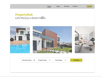 Landing Page #DailyUI ecommerce figma house landingpage property ui uiux