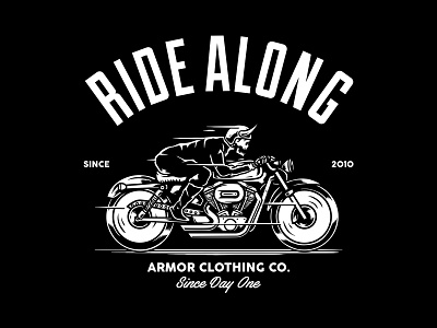 Ride along armor clong motorcycle skeleton
