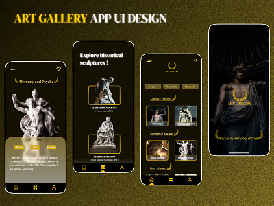 ART GALLERY app design design figma logo design ui user interface