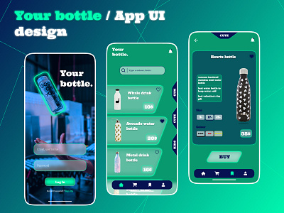 YOUR BOTTLE / Bottles online store app app design design designer ecommerce fi figma figma design graphic design mobile app online store ui ui design user interface