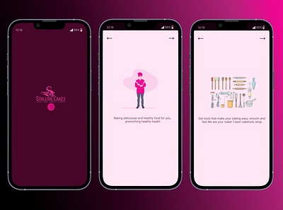 Stalline Cakes product design ui