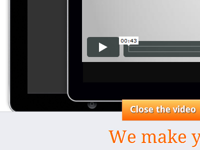 Video container and toogle button button toggle video