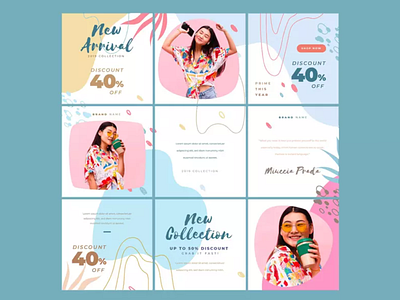 Jasa Pembuatan Design Feed Grid dan Story untuk Instagram (IG) app branding design graphic design