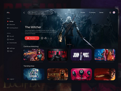 IFlix - Streaming Web App UI/UX