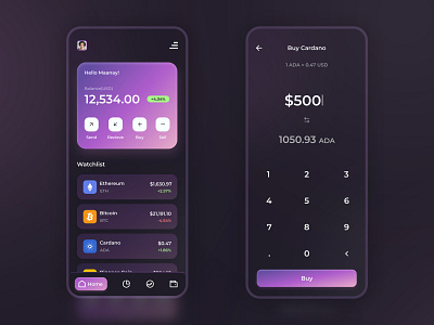 Crypto  App Design