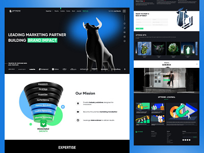 Uptrend Web Design - UI UX design illustration logo meta ui ui design user experience user interface ux design web web design web ui design website website design