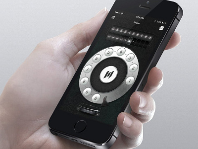 Retro Phone button call concept design dial old phone retro ui