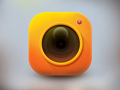 Camera Icon app cam camera icon orange summer ui