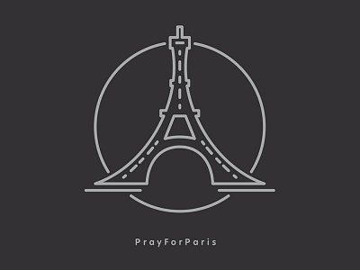 Paris‬ for france hope icon paris‬ pray sad strong vector wish