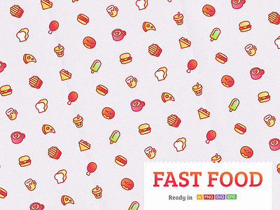 Fast Food bread coffee drink food hamburger icon lunch pop sandwich vector
