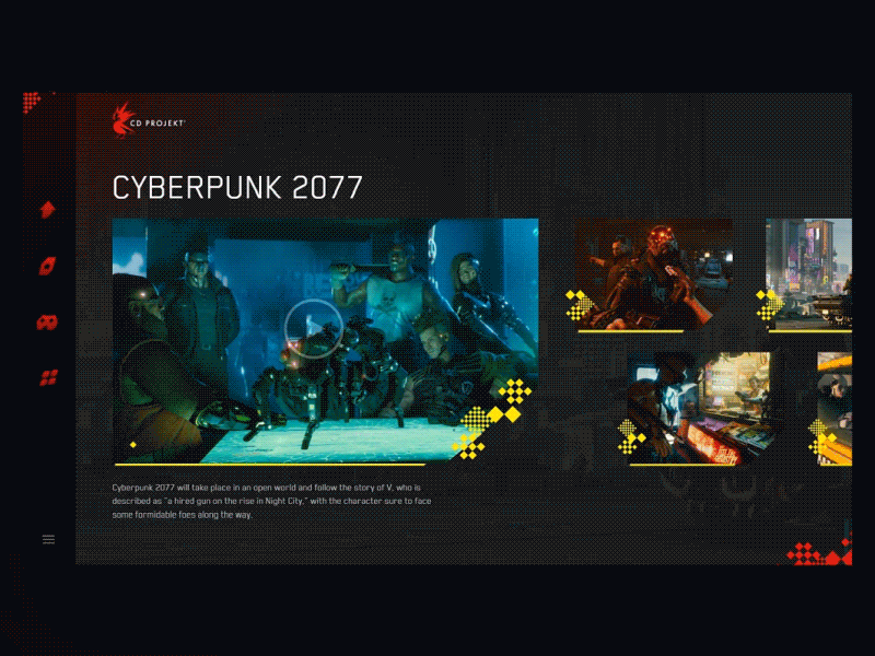 Cd Projekt Red Launcher 2077 cd projekt red concept cyber punk cyberpunk design game launcher