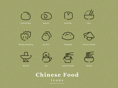 Chinese Food icon china chinese food icon illustration line vector