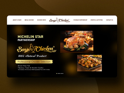 Benja Chicken benja branding chicken design food mobile ui web