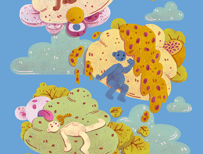 Brooklyn Gelateria ad advertising book children illustration colorful digital illustration editorial ice cream illustration magazine poster texture