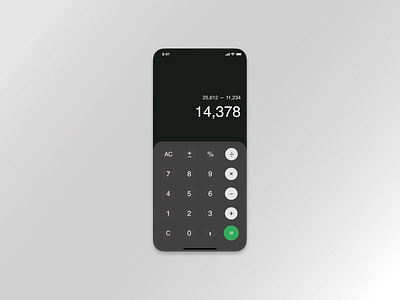 Mobile App - Calculator (Daily UI, Day 4)