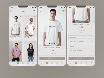 Mobile App - E-commerce (Daily UI, Day 12) app app design clean dailyui design e commerce e commerce design ecommerce ios iphone mobile mobile design mobile ui online shop online store product design social store ui ux