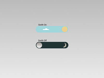 On/off switch (Daily UI, Day 15) button clean dailyui design figma illustration onnof onoff switch product design switch switch off switch on switch onoff switcher toggle ui ux visual design