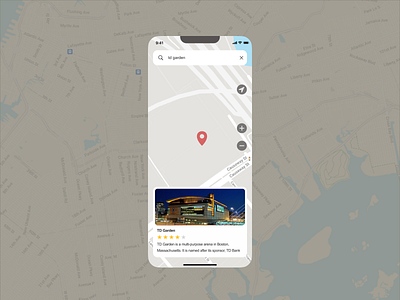 Mobile App - Maps (Daily UI, Day 29) app apple maps application dailyui design google map google maps interaction interface location locator map maps mobile mobile design mobile ui navigation product design ui ux