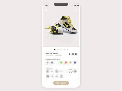 Daily UI - Customize Product add to cart app customize customize product dailyui design ecommerce icon ios mobile mobile design phone product product design product page settings shop ui uiux ux