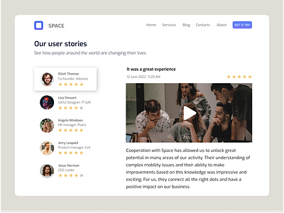 Daily UI - Testimonials