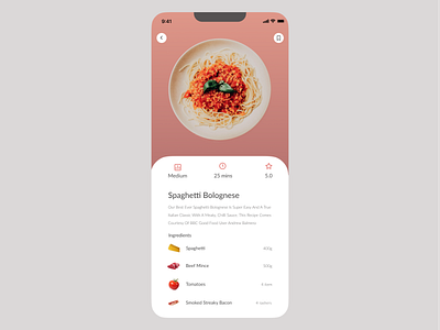 Daily UI - Recipe