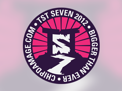 TST7 badges circle logos round