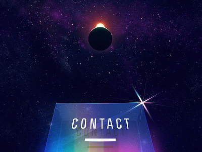 Daft Punk - CONTACT 2001 contact daft punk glass planet rainbow space star stars sun