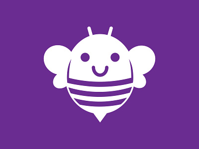 Do Good, Bee Good - Reversed Out bee icon logo reversed out logo