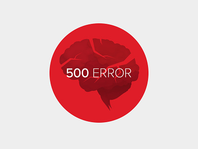 ERROR 500 brain error error page red